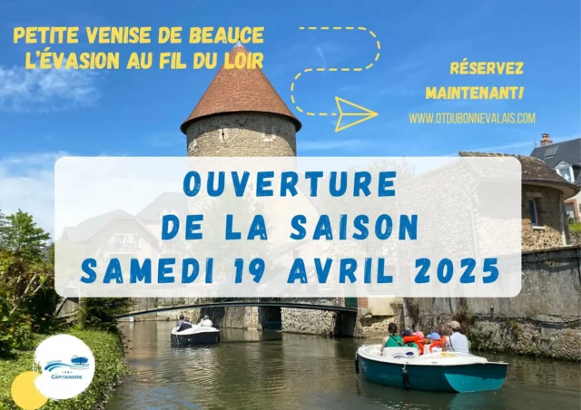 💙 Tic tac… encore un peu de patience! 

ℹ️ Infos et réservations https://www.otdubonnevalais.com/au-fil-du-loir/les-balades-en-bateaux-electriques/